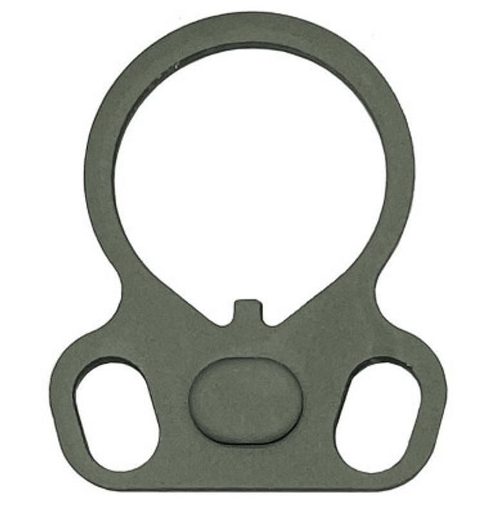 Ambidextrous Oval End Plate for AR – OD Green