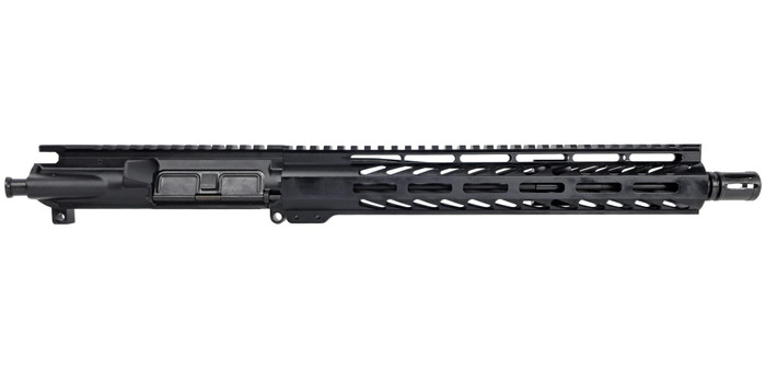 BG 12.5" 5.56 Upper Receiver - Black | A2 | 12" M-LOK Slant Cut | Without BCG & CH