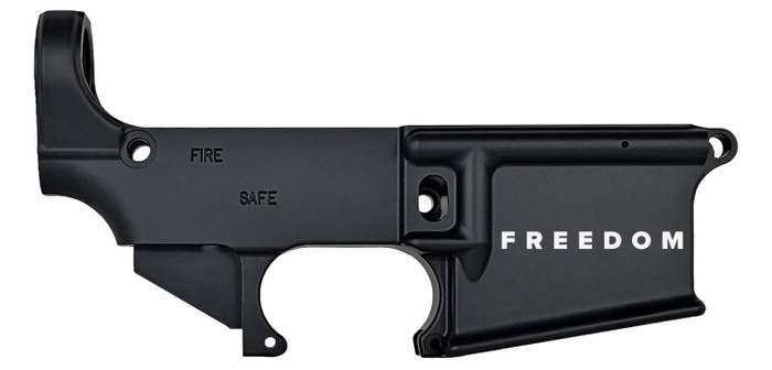 AR15 Anodized 80% Lower Receiver - "FREEDOM" - Fire / Safe Engraving - Optional Engravings ^