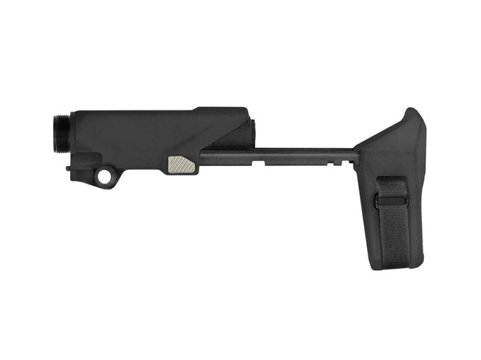 SB Tactical HBPDW black three-position AR pistol brace for 5.56 and .300 Blackout with proprietary buffer system - 1