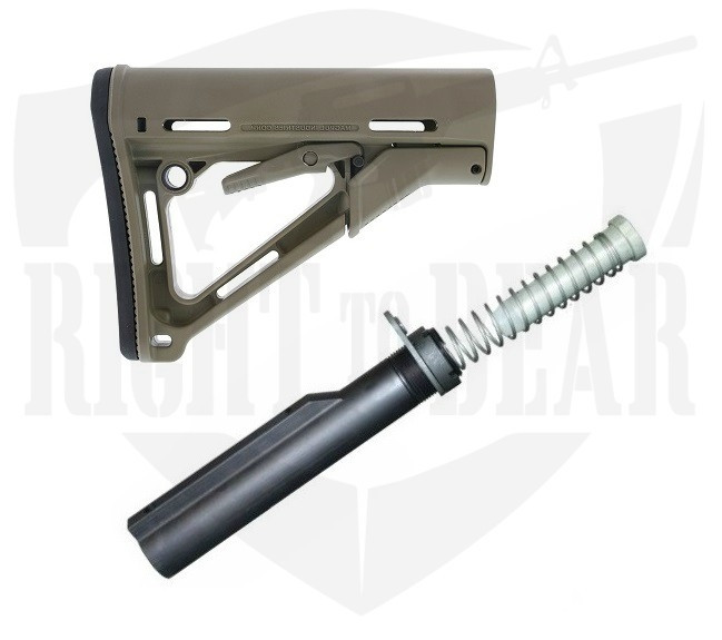 Magpul CTR Stock + Mil-Spec 6 Position Buffer Tube Kit - FDE