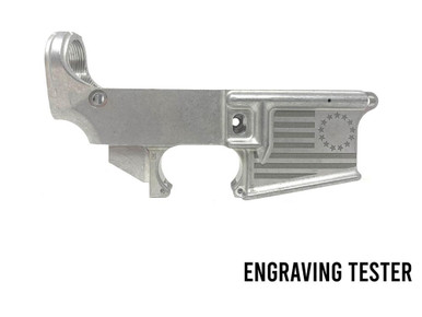 AR15 Raw Aluminum 80% Lower Receiver - Betsy Ross Tester