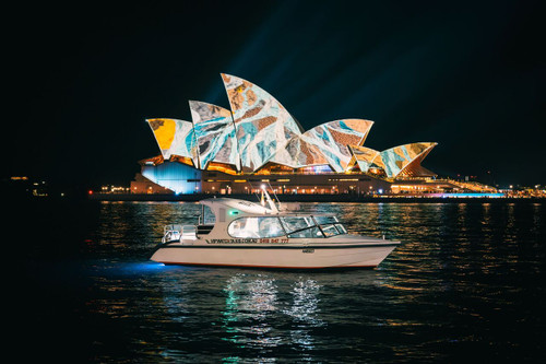 Vivid water taxi