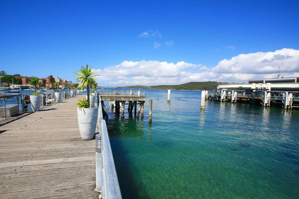 Water taxi drop off location for Manly.