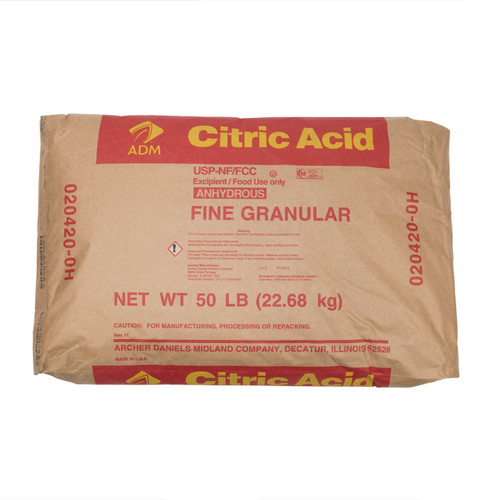 Citric Acid Fine Granular FCC/USP | 50 lbs Bag