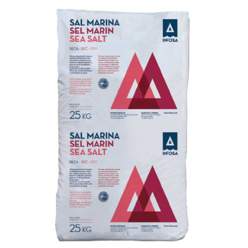 Sea Salt Natural Semi-Coarse T-2 | 25 kg Bag