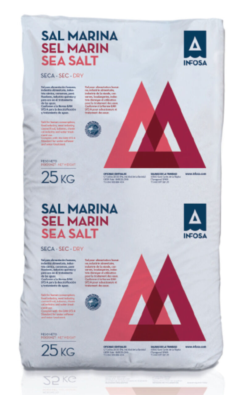 Buy Semi-Coarse Natural Sea Salt T-2 - Bulk 55 Pound Bags