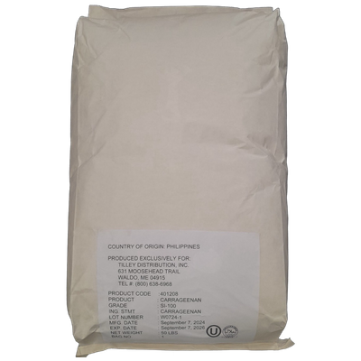 Shemberg Buy Refined Iota Carrageenan SI-100 - 50lb Bulk Bags