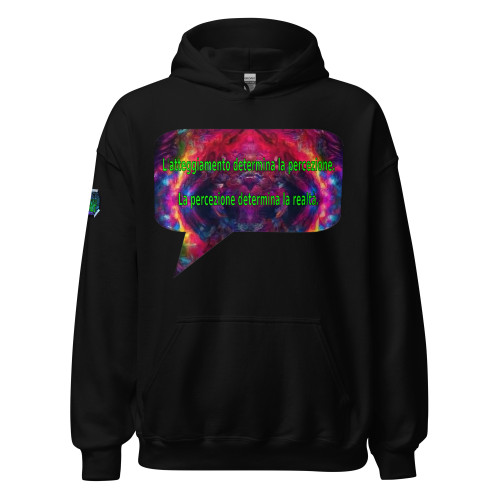 L'atteggiamento determina la percezione. La percezione determina la realtà. | pullover hoodie