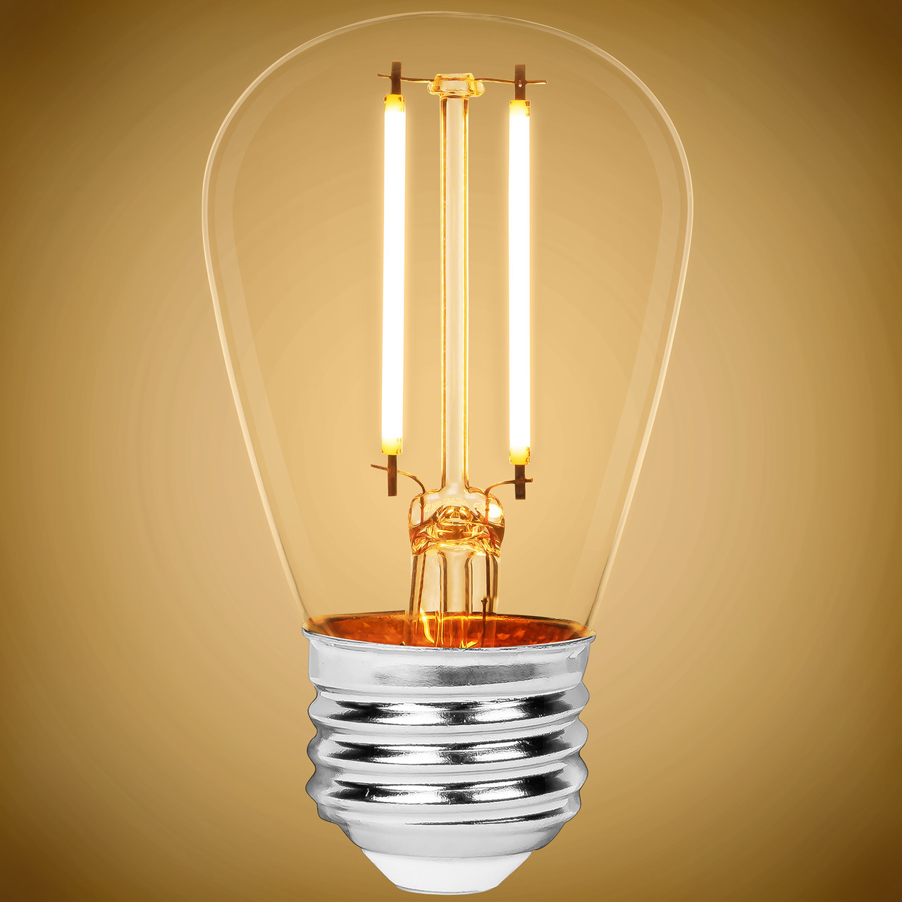 LED FILAMENT S14 2W 2700K - 180LM E26 NON-DIM 80CRI - PLT-11848 - PLT