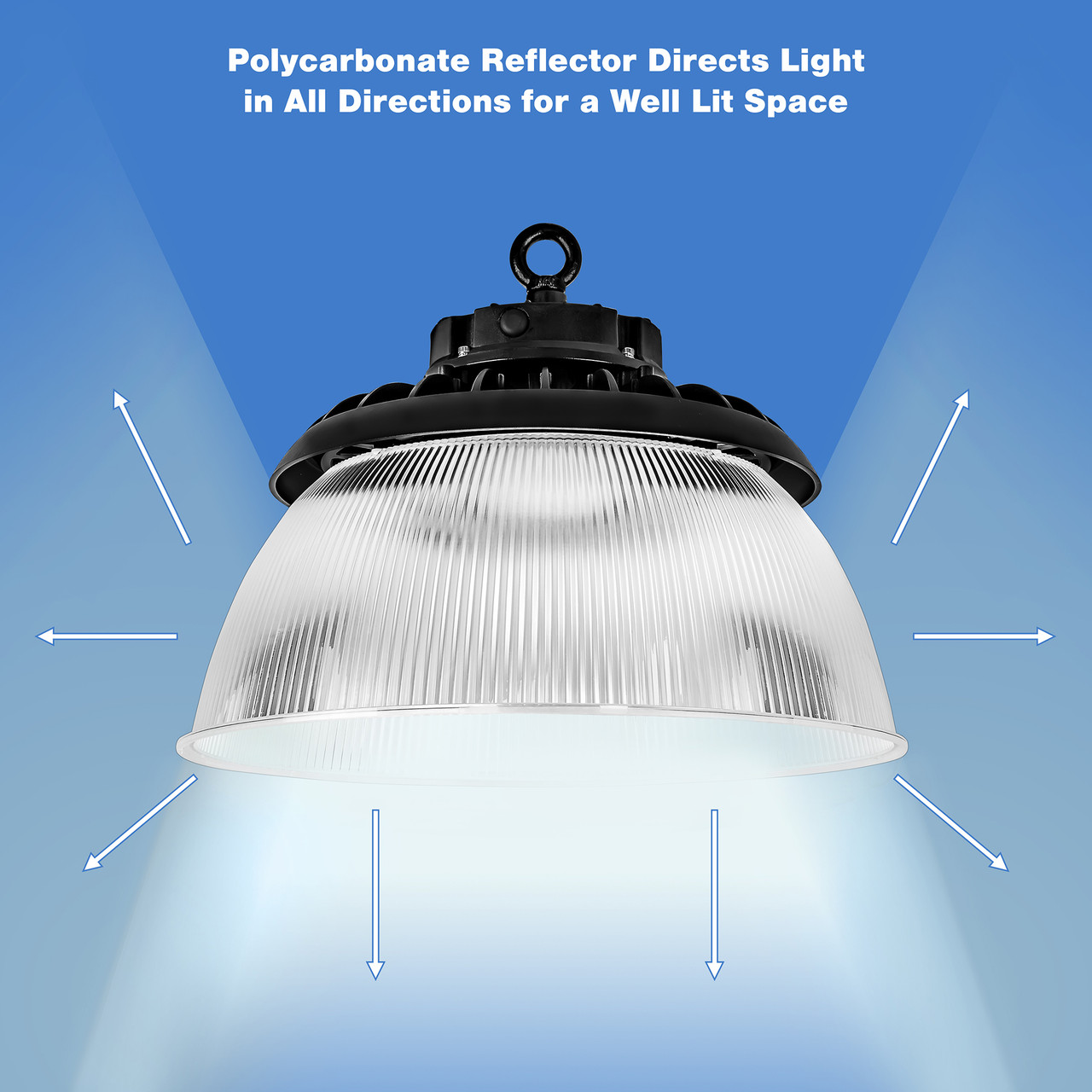 240W UFO HIBAY 5000K W REFL - 34560LM DIM 120-277V - PLT-12632 - PLT