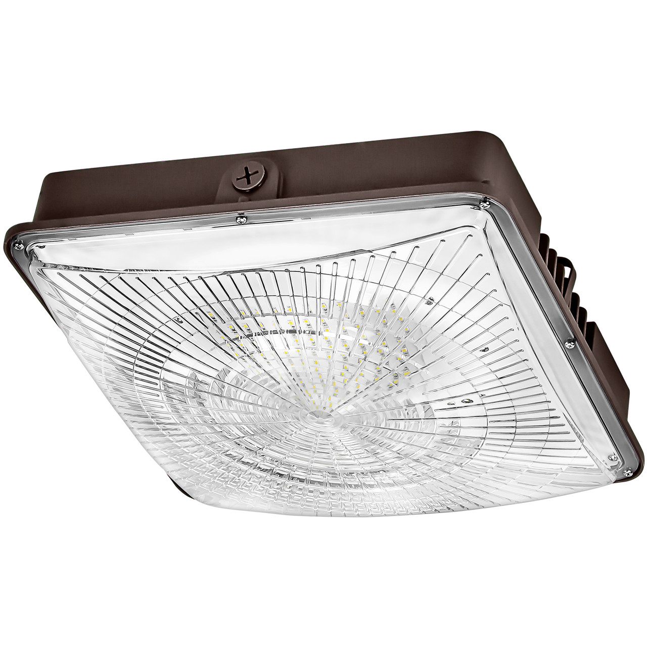 ライト　キャビテーション 120W LED CANOPY 5000K - 15600LMS 120-277V - PLT-13015 - PLT