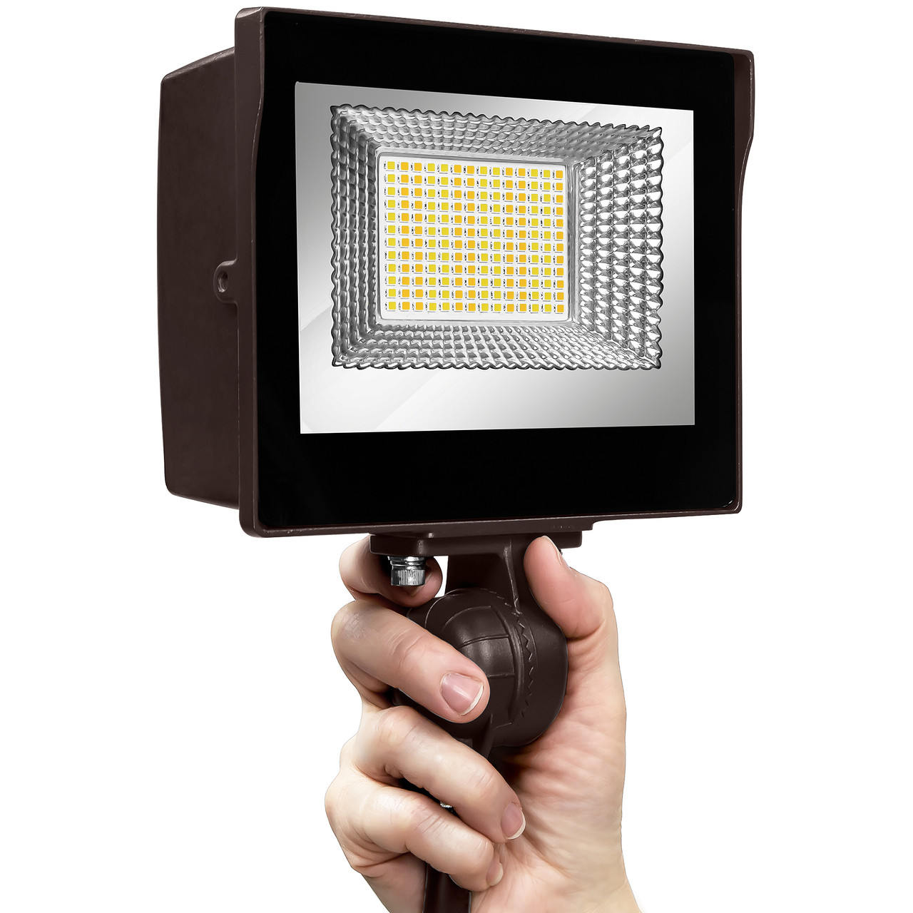 LED 25W FLD LT SLVR KNKL - 3K-4K-5K 3760LM 120-277V - PLT-13085 - PLT