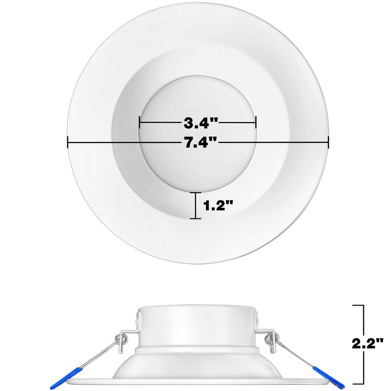 LED RECESSED DOWN CCT SLCT 6IN - 1100 to 1350 LUMENS - PLT-20271 - PLT