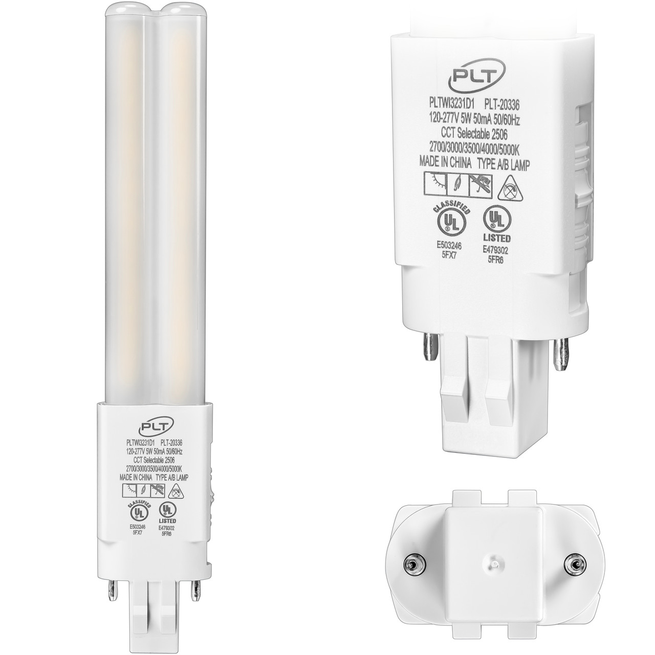 LED 5W GX23 PL LAMP 5CCT - 650 LUMENS - PLT-20336 - PLT