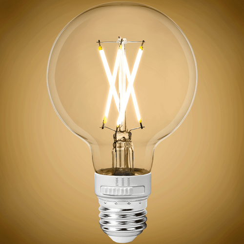 LED G25 5W 3CCT FIL - 120V 500LM SWITCH BULB - PLT-12663
