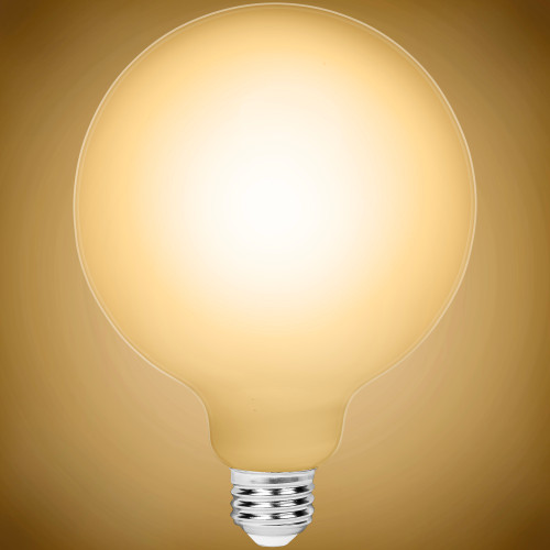 LED G40 5W FIL 2400K E26 - 120V CRI92 450LM DIM WHT - PLT-12833