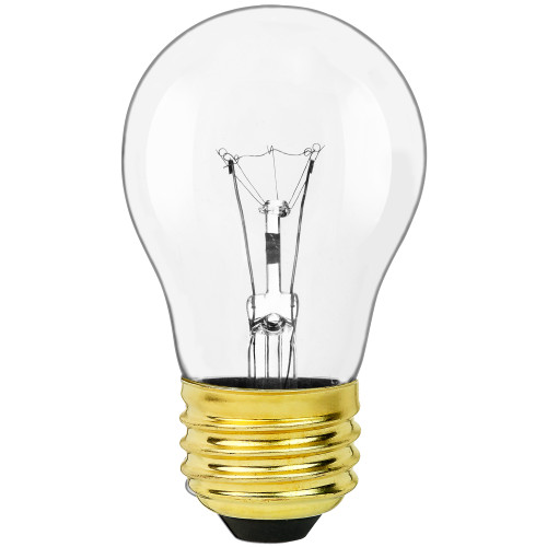 40W A15 CLR - 130V MED E26 - PLTS-12111