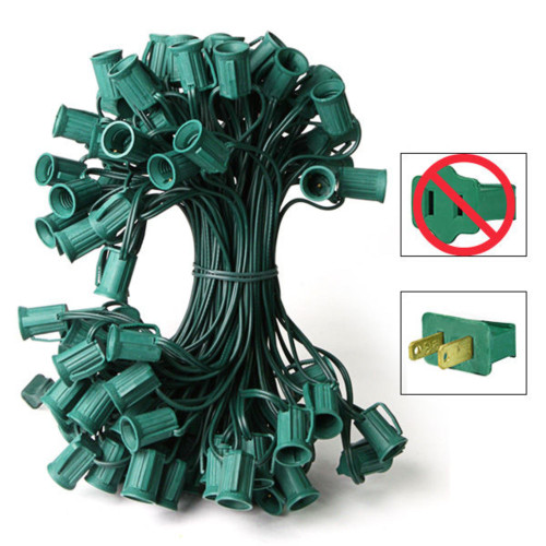 C7 50FT SPT-1 12IN SPACE - 18AWG GREEN WIRE 50 SOCKETS - CMS-10122