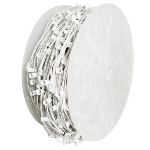 C7 1000FT SPT-2  12IN SPACE - 18 AWG WHITE WIRE 1000 SOCKETS - CMS-10102