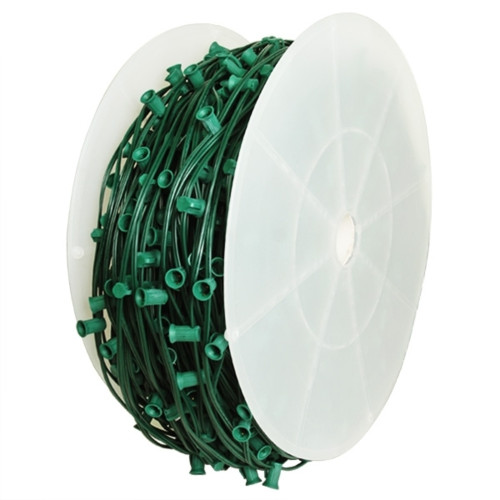 C9 500FT SPT-2  12IN SPACE - 18 AWG GREEN WIRE 500 SOCKETS - CMS-10111