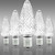 C9 SMD PURE WHITE REPL - 25 PACK FACETED - CMS-C9PW