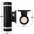 LED UP/DOWN WALLPK W/RING BLK - 10-20-30W CCT SLCT 2790LM - PLT-12970