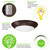 LED SURFMOUNT CCT SLCT 4IN BRZ - 610 to 740 LUMENS - PLT-20278