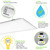 LED 2X4 SELECTABLE PANEL 2PK - 3300/4400/5500 LUMENS - PLT-80022