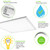 LED 2X2 WATT SLCT PANEL 5K 4PK - 2750/3300/4400 LUMENS - PLT-80024
