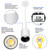 LED 4IN CYL PENDANT 3500K WHBL - 1045 TO 2350LM - PLT-90392