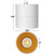 LED 6IN CYL PENDANT 3500K WHCP - 2100 TO 4200LM - PLT-90398