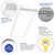 LED 2FT SLIM RECESS LINEAR 6IN - WATT AND CCT SELECT - PLT-90495