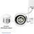 UNIV PAR HOLDER WHITE HALO - PLTS-12293