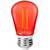 LED FILAMENT S14 2W RED - 38LM E26 DIMM 80CRI - PLTS-12325