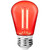 LED FILAMENT S14 2W RED - 38LM E26 DIMM 80CRI - PLTS-12325