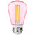 LED FILAMENT S14 2W PINK - 191LM E26 DIMM 80CRI - PLTS-12326