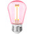 LED FILAMENT S14 2W PINK - 191LM E26 DIMM 80CRI - PLTS-12326