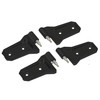 Billet Aluminum Door Hinges for Jeep Wrangler JK (Black) 