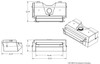 Dimensions of the GenRight 36 gallon Fuel tank for the Elite Suspension