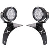 Pair of the VisionX 4.7" Light Cannon lights with A-pillar mounts for Jeep JL or JT