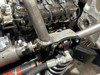 Closeup of mount on JK Elite front shock tower