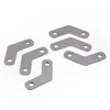 Fish Plate Gussets for the GenRight JK Elite Rear Crossmember.