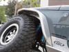 JK 4" Flare Front Tube Fenders - Aluminum - Rear View