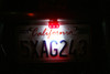 Here you can see the LED license plate light and 3rd brake light on at night