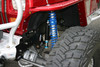 Jeep YJ Trac Bar Mount (Frame Side) Kit, shown here with optional side gussets.