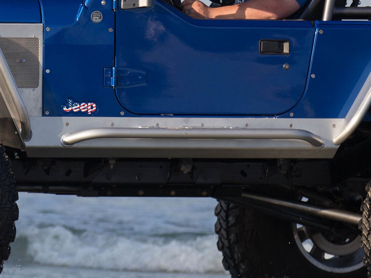 Jeep Mini Boat Side Rocker Guards | Jeep Rock Sliders | GenRight Off Road