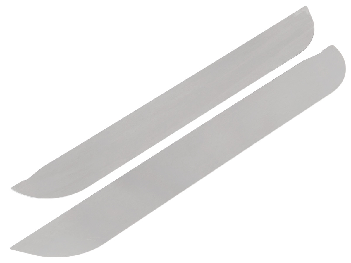 JK Aluminum Door Accent Plates - Front | GenRight Jeep Parts