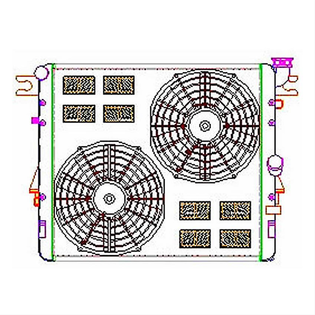 Jeep Wrangler Radiator | Jeep TJ Radiator Fan | Griffin Jeep LJ Radiator |  GenRight Jeep Parts