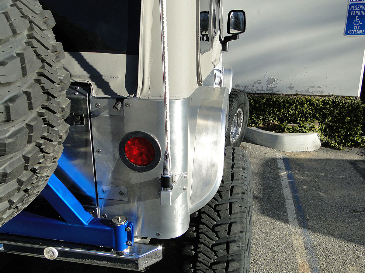 Jeep Wrangler Fender Flares 4" Flare Rear Tube Fenders Jeep TJ Rear